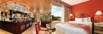 Cafe Portofino and One King Bed Two Room Suite at DoubleTree Suites by Hilton Naples 