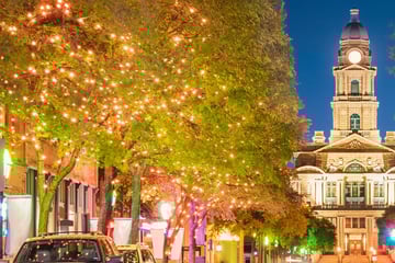 Downtown Fort Worth at night, Dallas, Texas