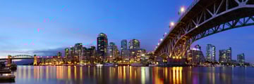 Granville Bridge in downtown Vancouver