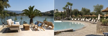 Dreams Corfu Resort & Spa terrace and lagoon pool