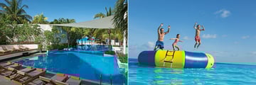 Dreams Sands Cancun Resort & Spa infinity pool and ocean trampoline