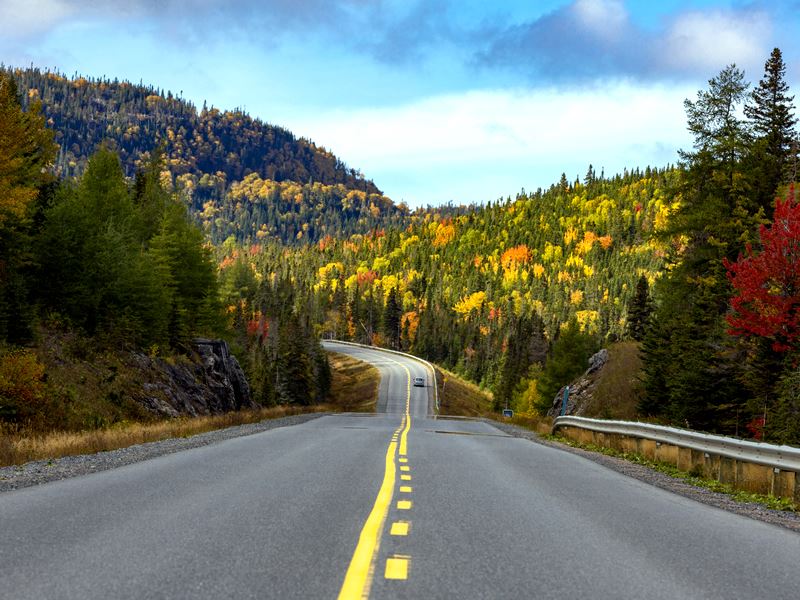 Driving in Gros Morne National Park