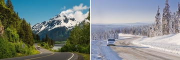 Driving in the beautiful Yukon & Alaskan Scenery