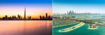 Dubai Skyline and The Palm Jumeirah