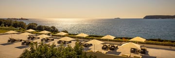 The sun terrace at Dubrovnik President Valamar Collection Hotel