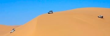 Dune bashing in Namibia