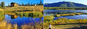 Trout Pond with Lookout Lodge and Marshland Hike at Echo Valley Ranch & Spa