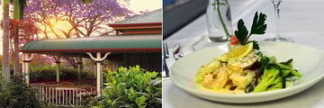 Eden House Retreat, Obi's Restaurant Balcony and Cuisine