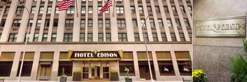 Edison Hotel, Exterior and Sign