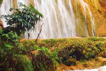 El Limon waterfall in Dominican Republic