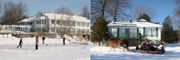 Elmhirst’s Resort, Skating on the Lake and a Sleigh Ride in Front of a Cottage