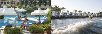 Pool service and beach cabanas at Elysium