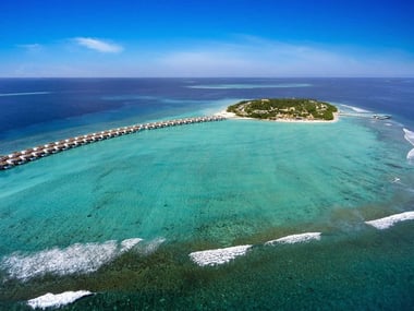 Aerial view of Emerald Maldives 