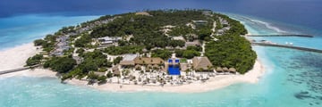 Aerial view of Emerald Maldives