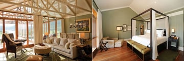 Emirates One&Only Wolgan Valley, Wolgan Villa Living Room and Bedroom