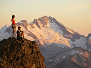 Enjoying a Whistler sunset