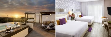 Penthouse Residence and Two Bedroom Residence bedroom at Essence at the Fives Beach