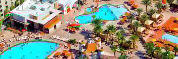 Aerial of Pools at Excalibur Hotel & Casino