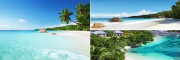 Exotic vistas around Praslin Island