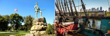 Minuteman, Lexington and USS Constitution in Boston