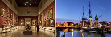 Boston's Museum of Fine Arts and Salem, Massachusetts