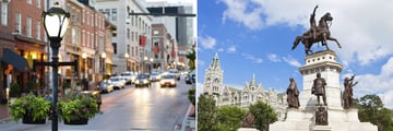 Mt Vernon, Baltimore and Richmond, Virginia