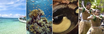 Exploring Fiji, Kava making with locals & Fijan dancers