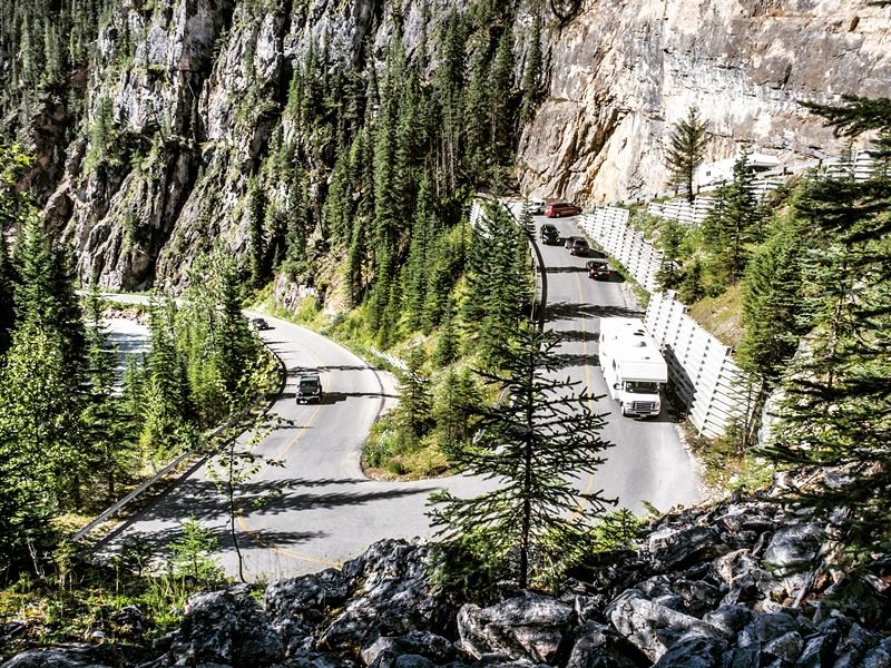 Exploring the roads around Yoho National Park