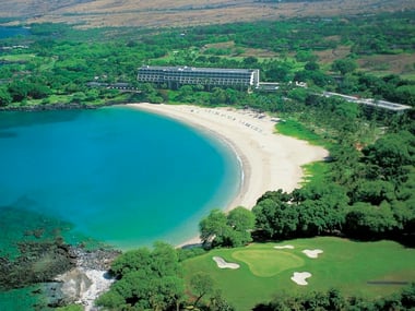 Aerial view, Mauna Kea Beach Resort