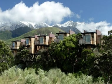 Exterior view of the Hapuku Lodge