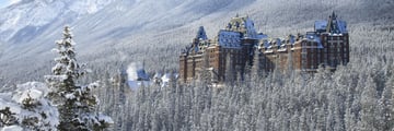 Fairmont Banff Springs, Exterior in Winter