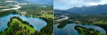 Fairmont Jasper Park Lodge, Aerial View
