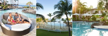 Poolside Cabana, Beach View and Pool at Fairmont Orchid