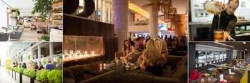 Fairmont Pacific Rim, (clockwise from top left): Botanist, Lobby Lounge, Bar Giovane, Main Dining Area and Giovane Patio