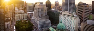 Fairmont The Queen Elizabeth, Aerial View of Hotel