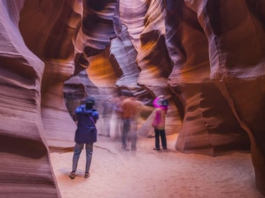 Family at Antelope Canyon, Page