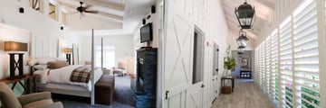 Room interiors and exteriors at Farmhouse Inn Sonoma