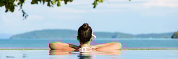Relaxing in the spa pool in Krabi