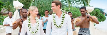 Fiji beach wedding at Liku Liku