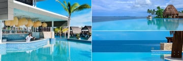 Lagoon House & Bar, Sunset Outdoor Pool for Adults Only and Champagne Horizon Pool at Fiji Marriott Resort Momi Bay
