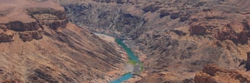 Aerial view of Fish River Canyon