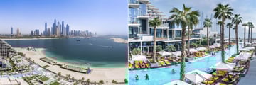 Five Palm Jumeirah Dubai, Aerial View of Resort and Resort Pool