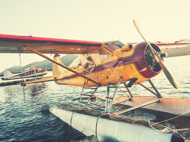 Float plane dock in Ketchikan, Alaska