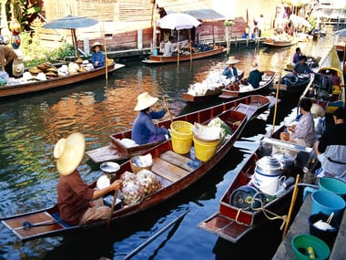 Floating market in Bangkok