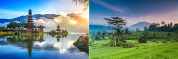 Marvel at the magical Ulundanu Temple and the UNESCO protected Jatiluwih rice terrace