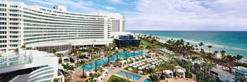 Aerial View of Fontainebleau Miami Beach