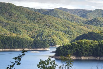 Fontana Lake and the Appalachian trail, North Carolina