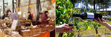 Food Market in Sydney and Wine at Hunter Valley