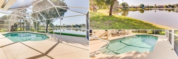 Fort Myers Area Pool Homes, Indoor Pool, Exterior and Pool Close Up