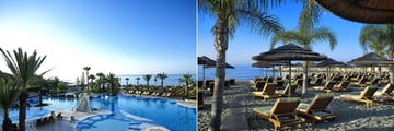 The pool and beach at Four Seasons, Cyprus
